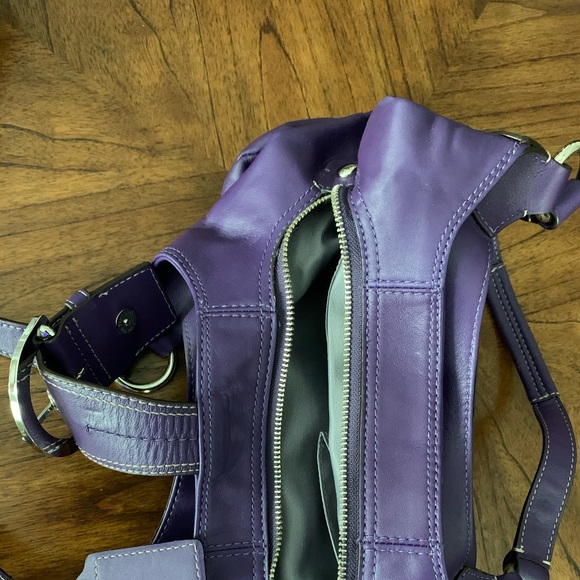 *SOLD*. Purple Coach Purse - Picture 8 of 9